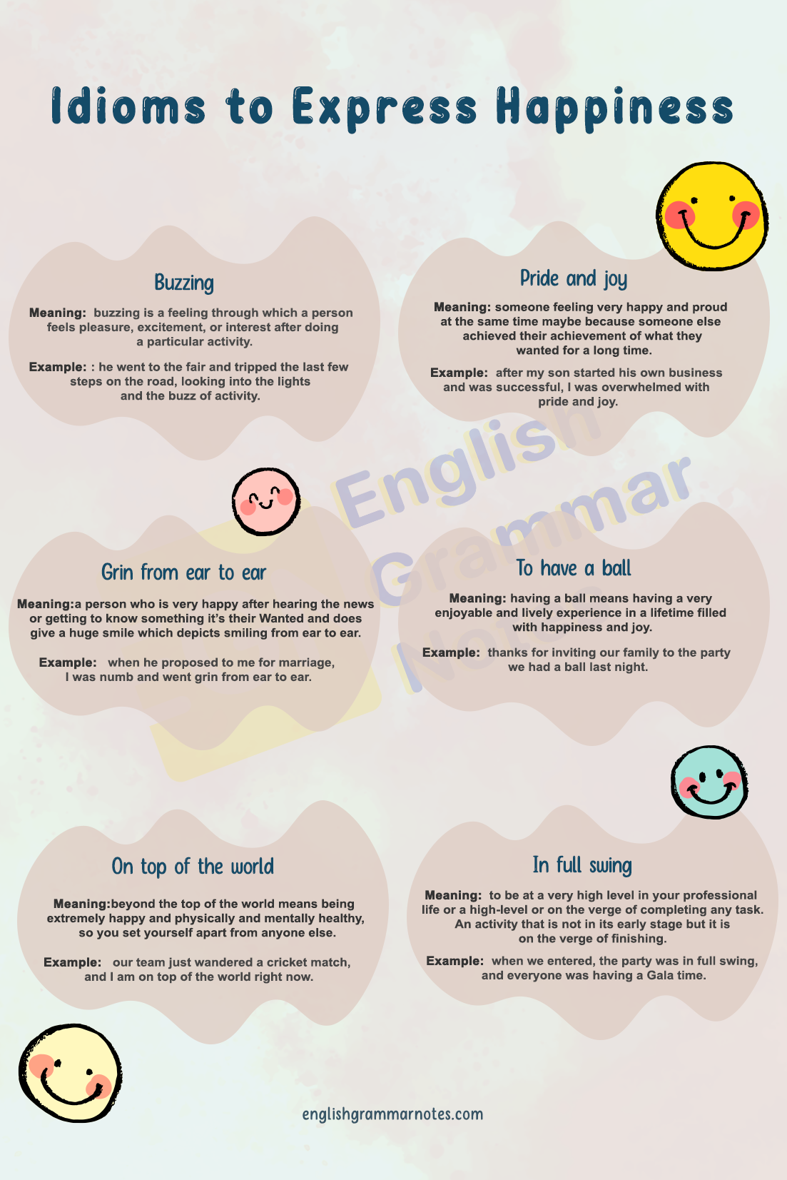 Idioms To Express Happiness 1