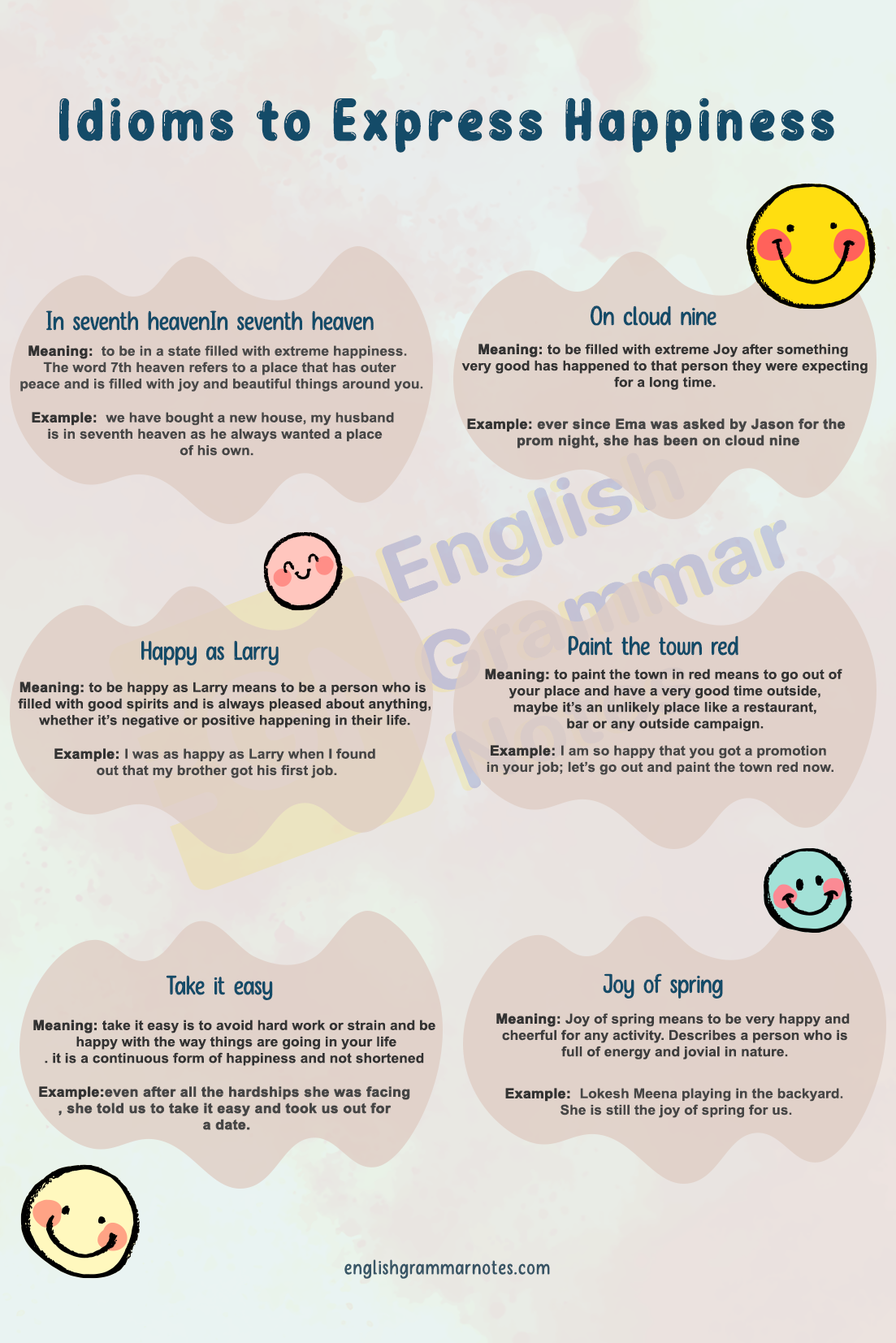 Idioms To Express Happiness 2