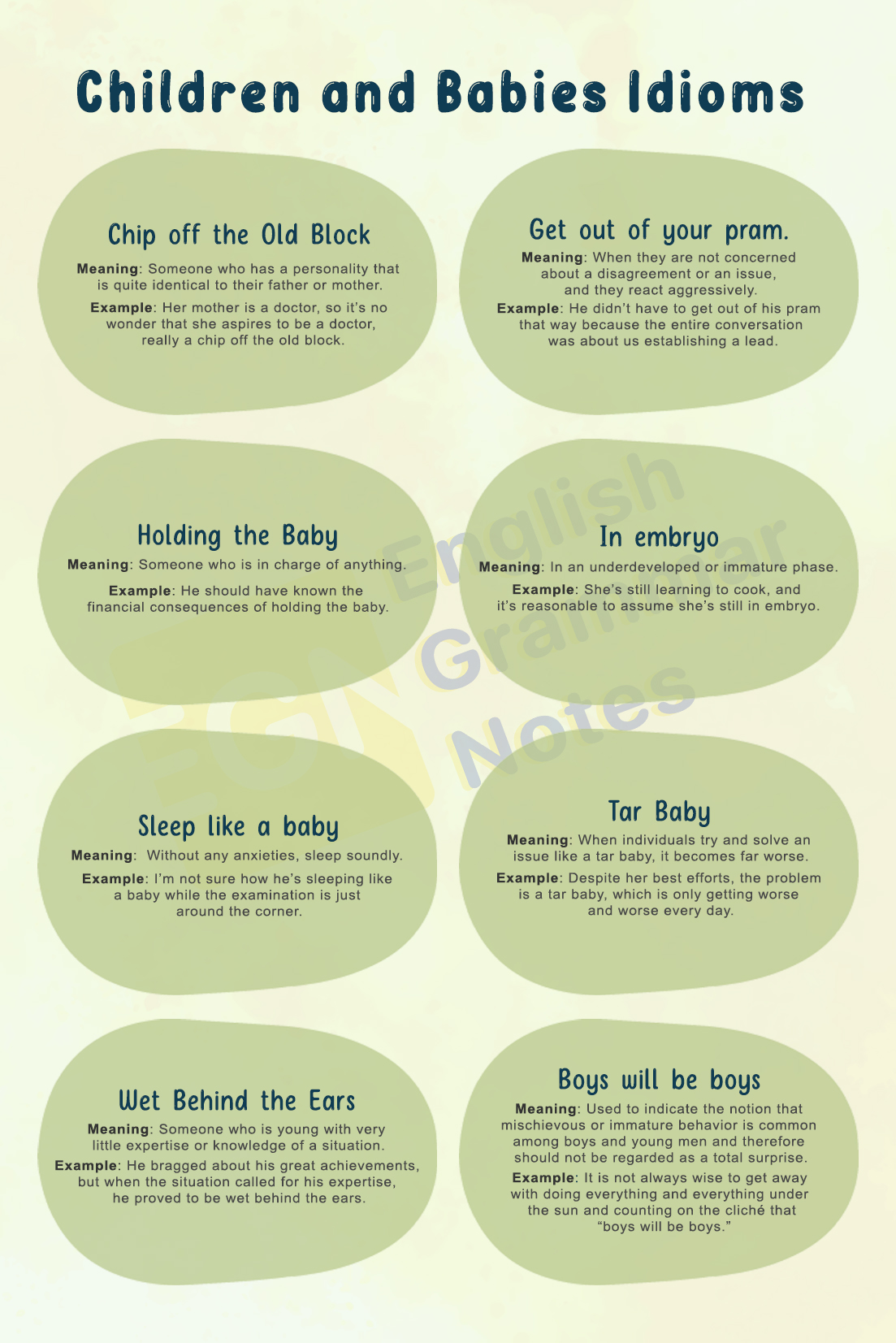 Idioms on Children and Babies