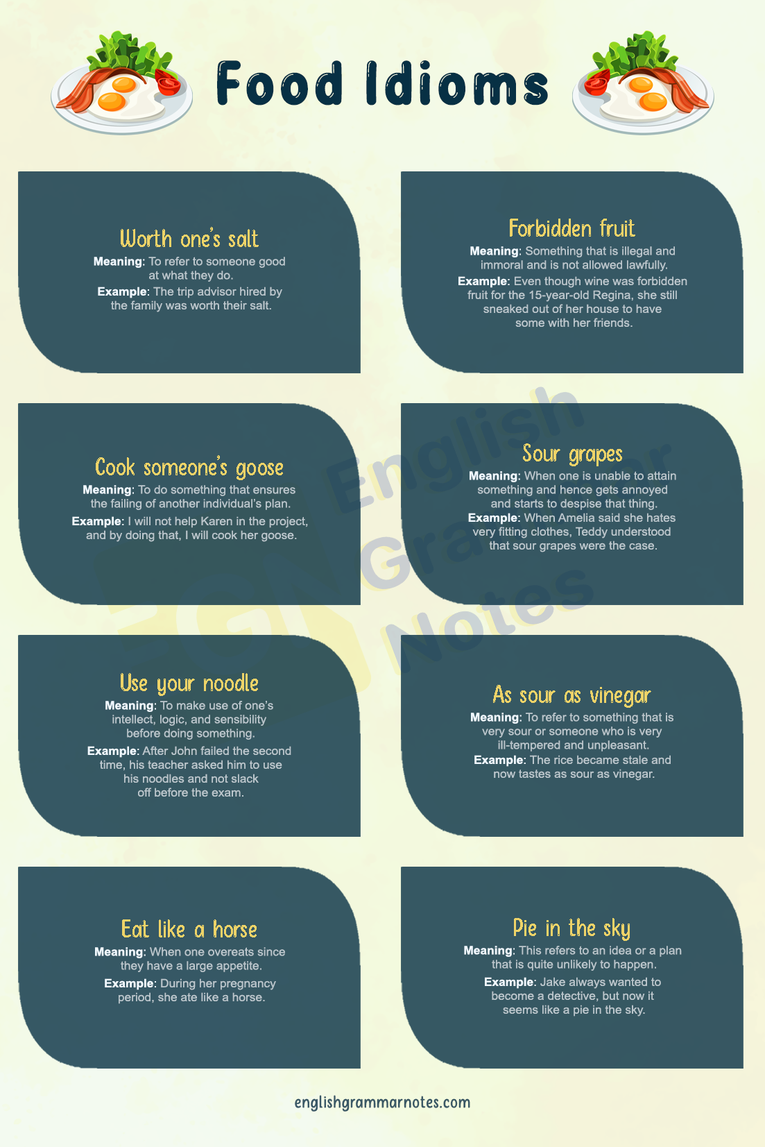 food idioms 2