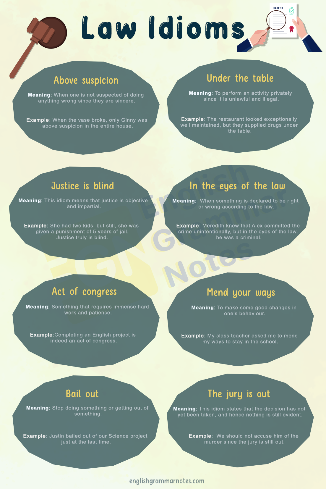 law idioms 1