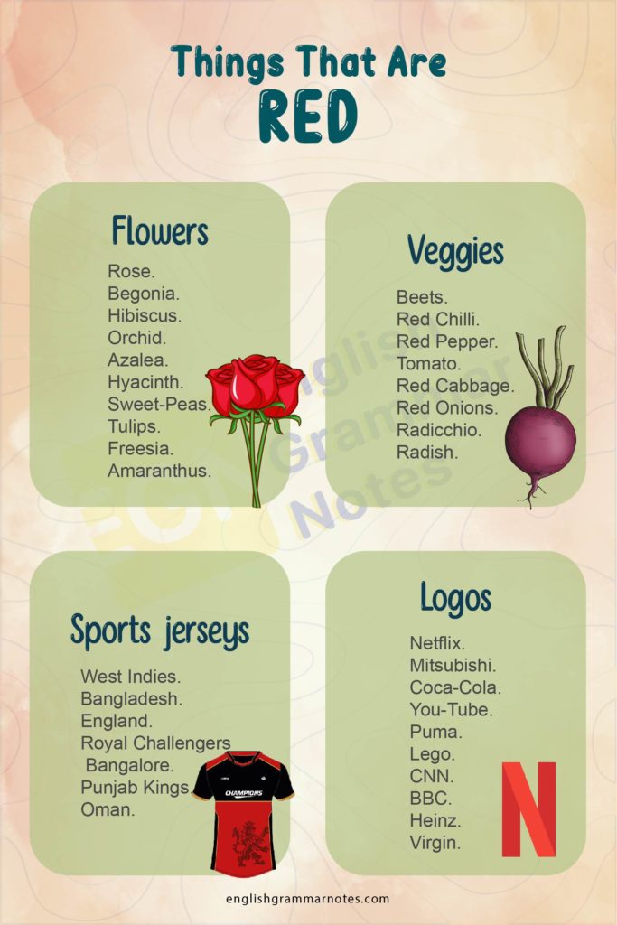 Things That Are Red Everything About The Things That Are Red