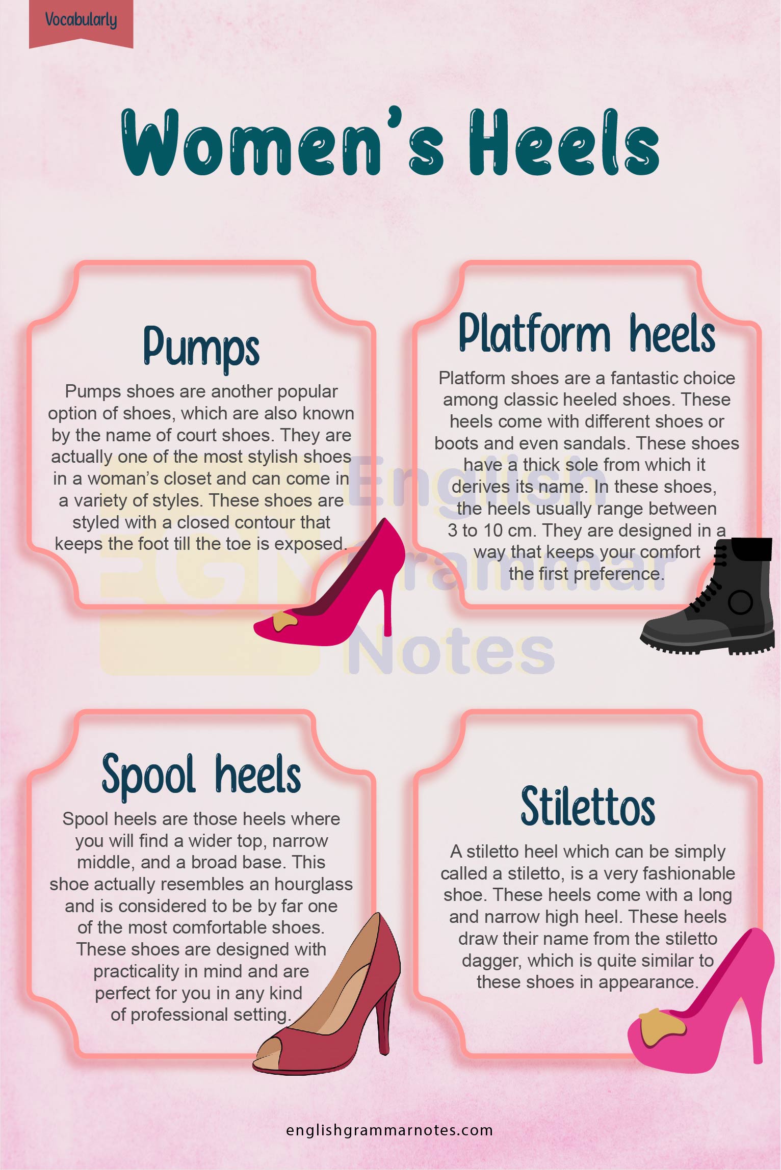 Women's Heels Vocabulary 2