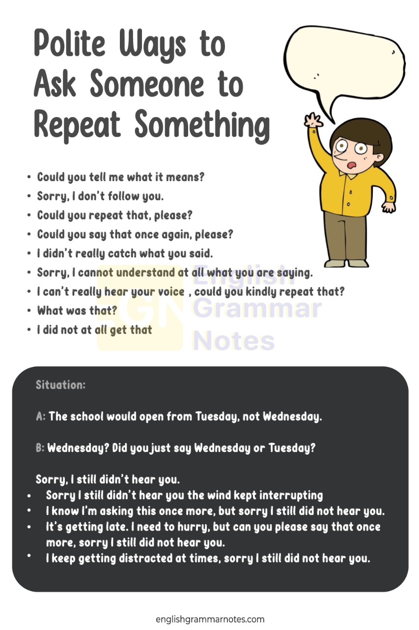 Ask Someone To Repeat Something 1