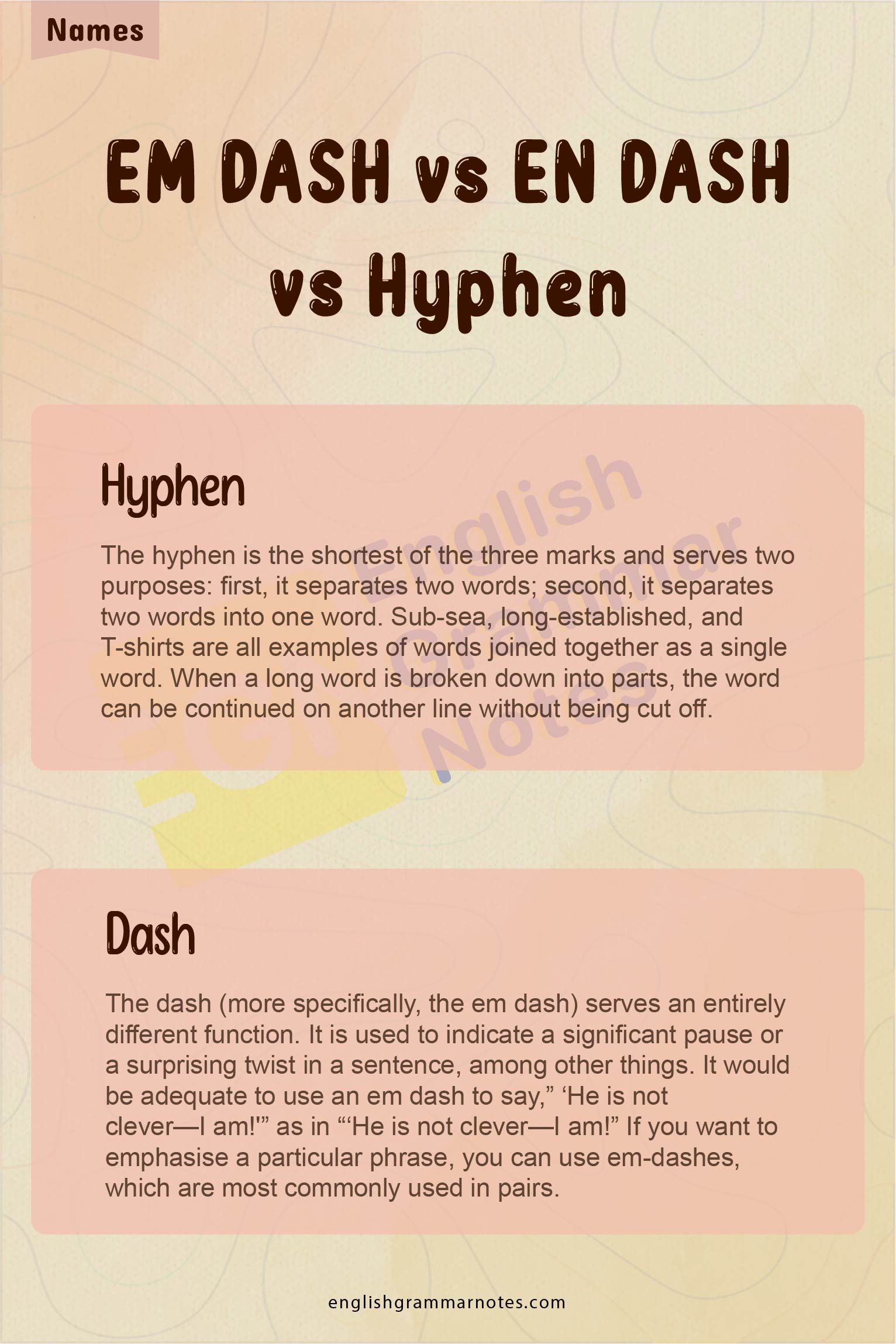 EM DASH vs EN DASH vs Hyphen 1