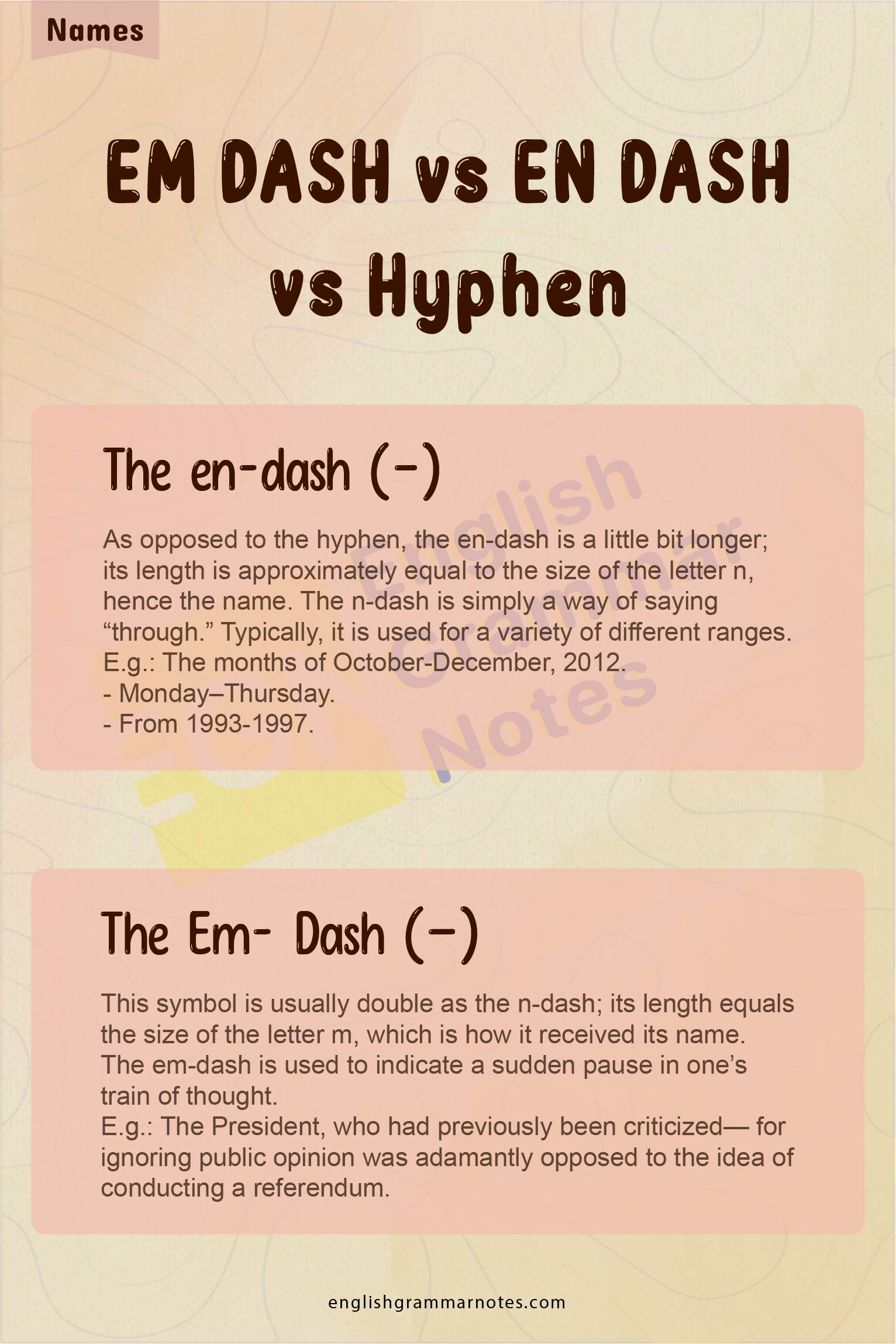 EM DASH vs EN DASH vs Hyphen 2