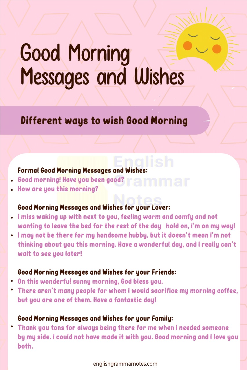Good Morning Messages and Wishes 1