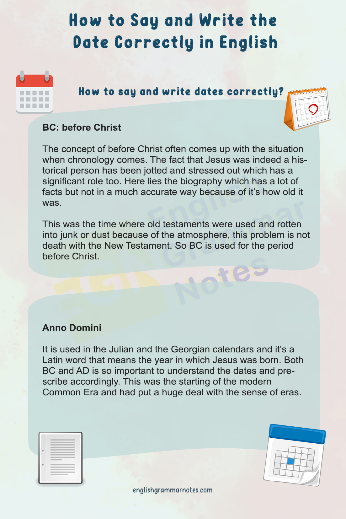How to Say and Write the Date Correctly in English 2