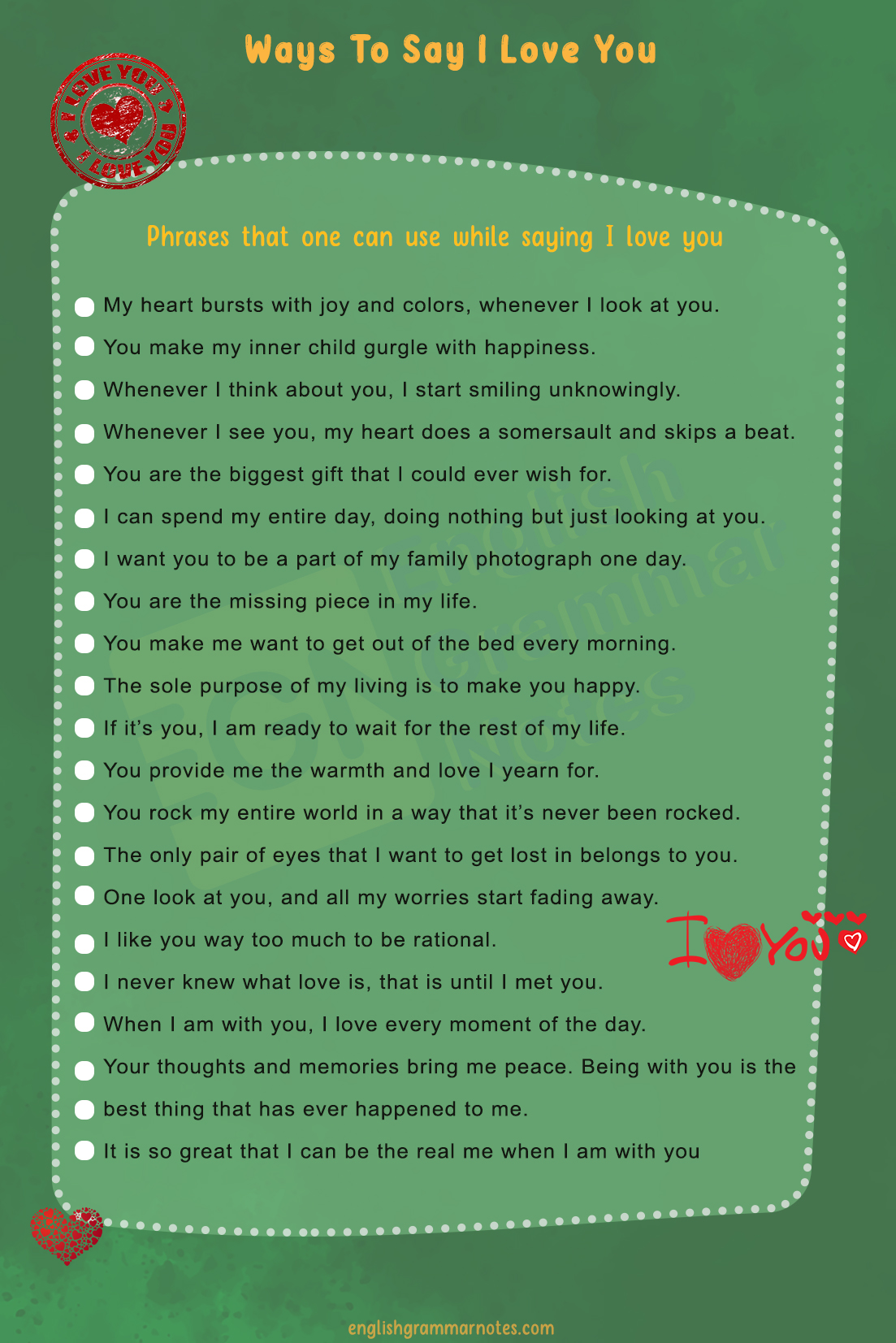 Ways To Say I Love You 2