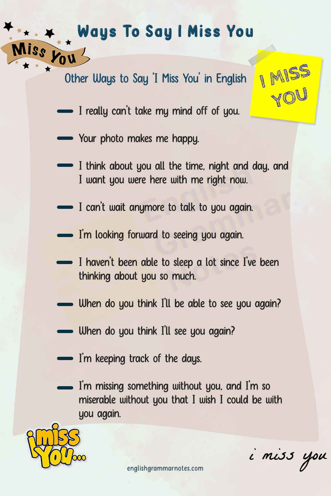 Ways To Say I Miss You 2
