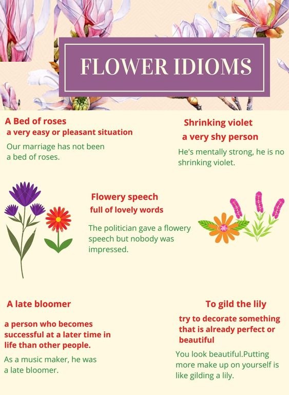 flower idioms