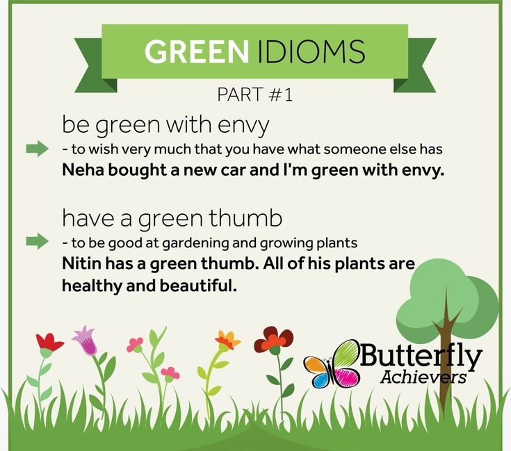 gardening idioms
