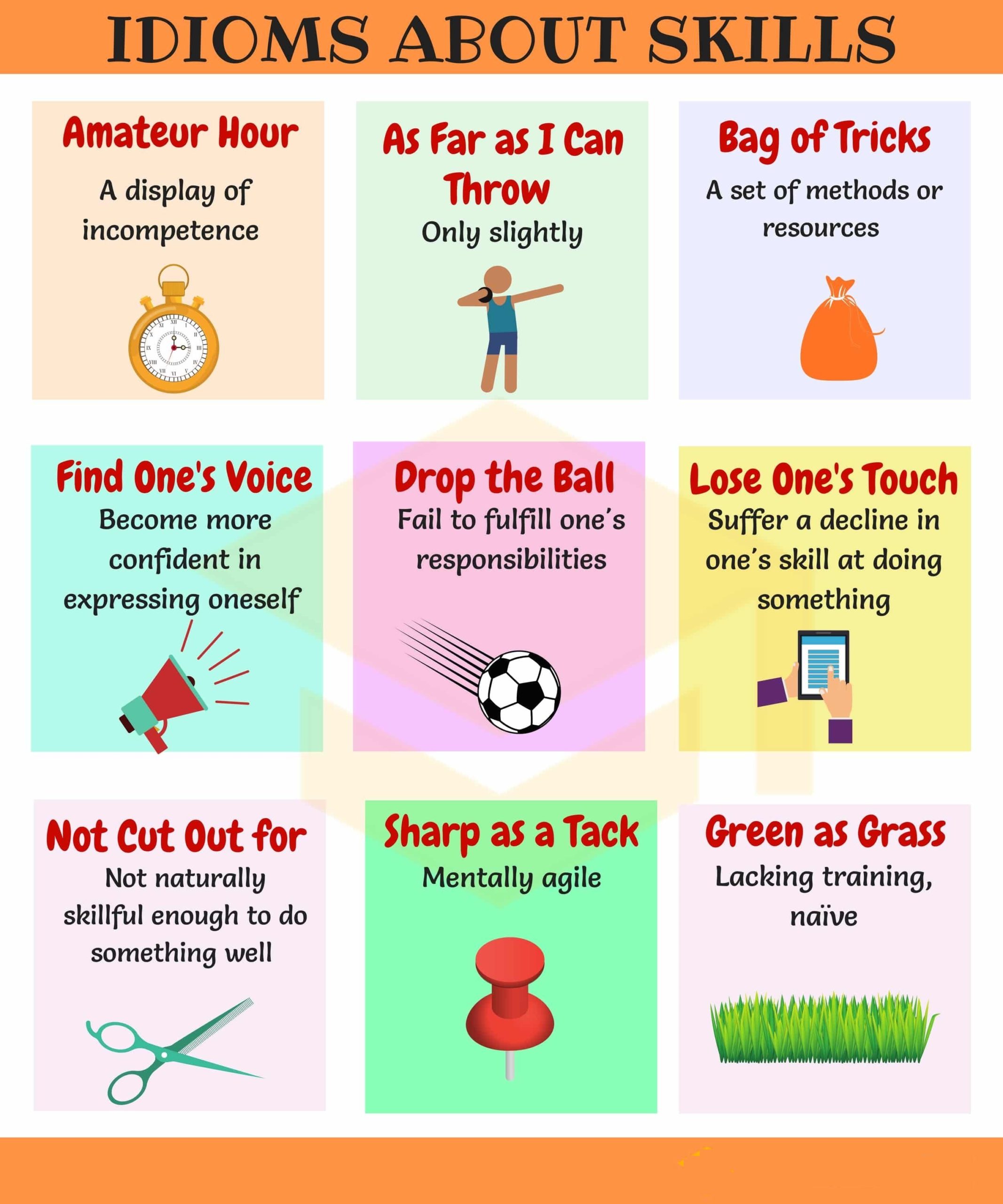 idioms about skills