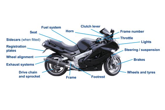 motorcycle in english