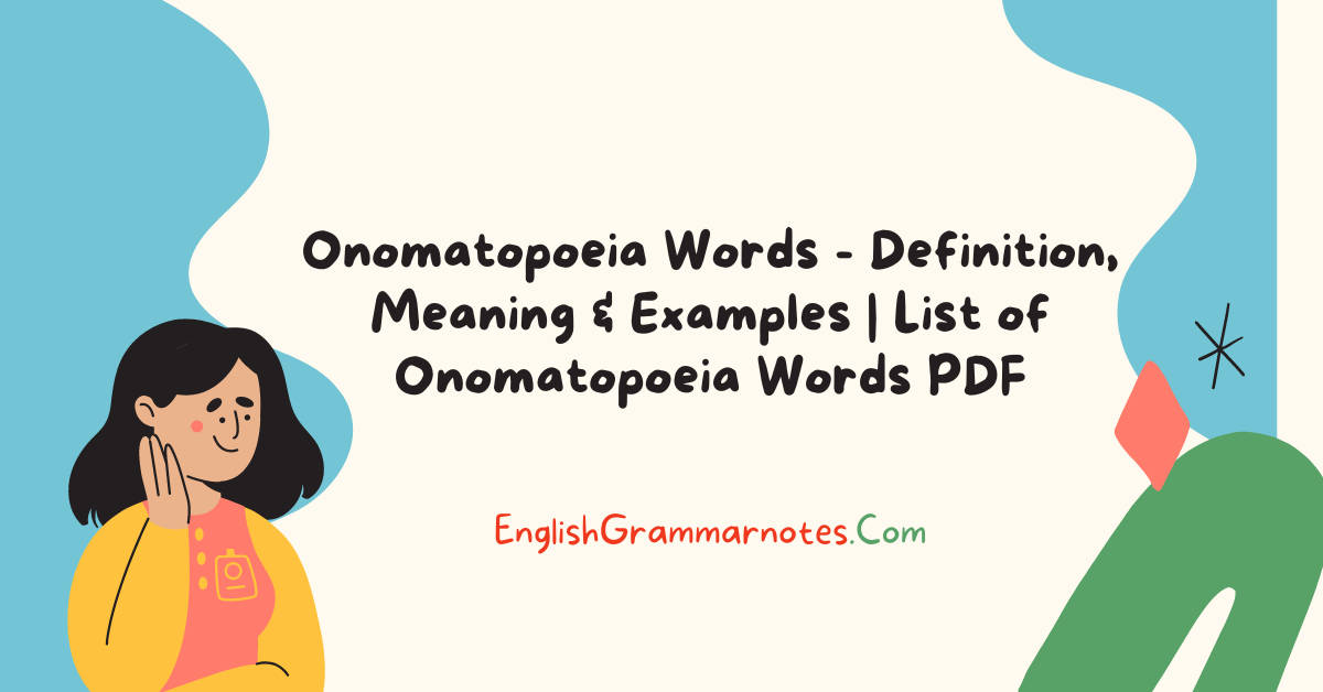 Onomatopoeia Words