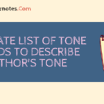 Tone Words List