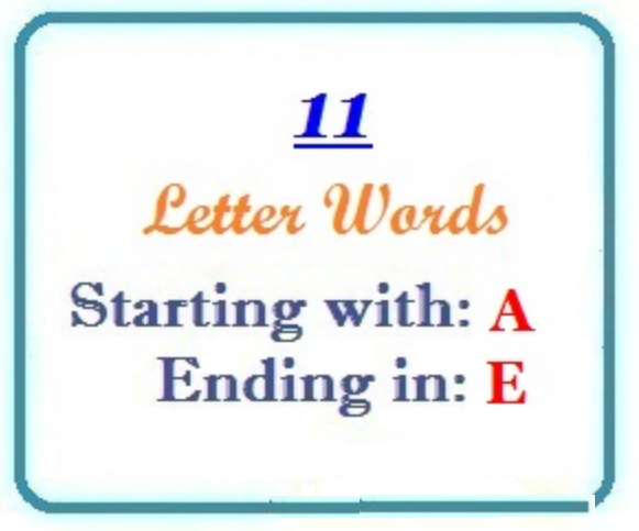 11 letter words starting with