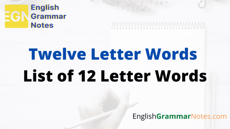 12 Letter Words List Of Common Twelve Letter Words Starts From A To Z 