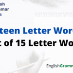 15 Letter Words