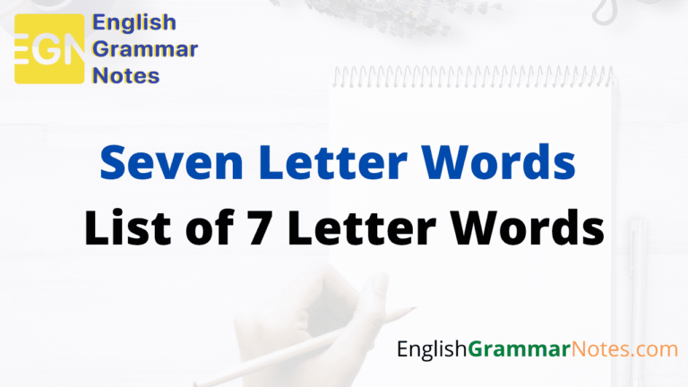 7 Letter Words