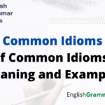 Common Idioms
