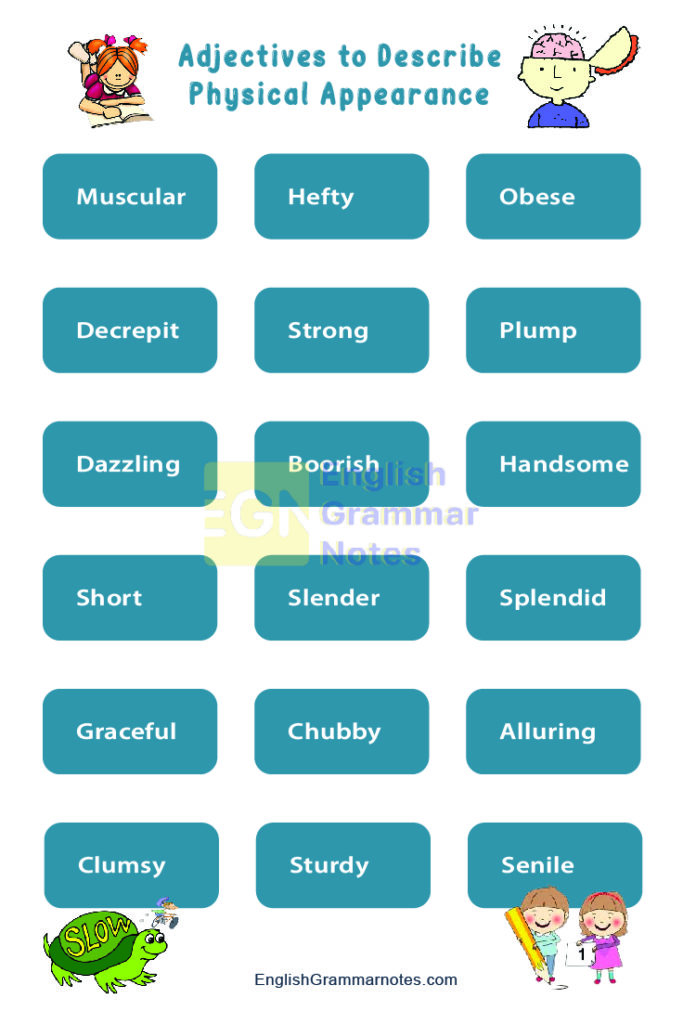 Adjectives To Describe Physical Appearance How To Describe The Appearance Of A Person