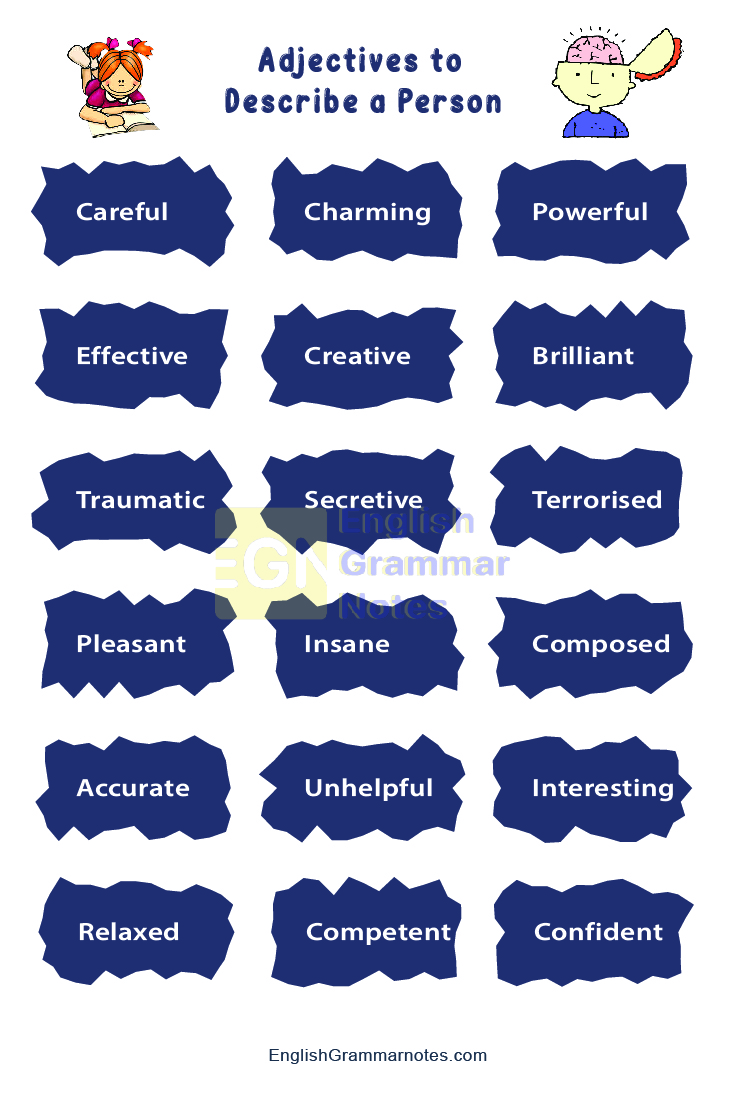 Adjectives to Describe a Person 