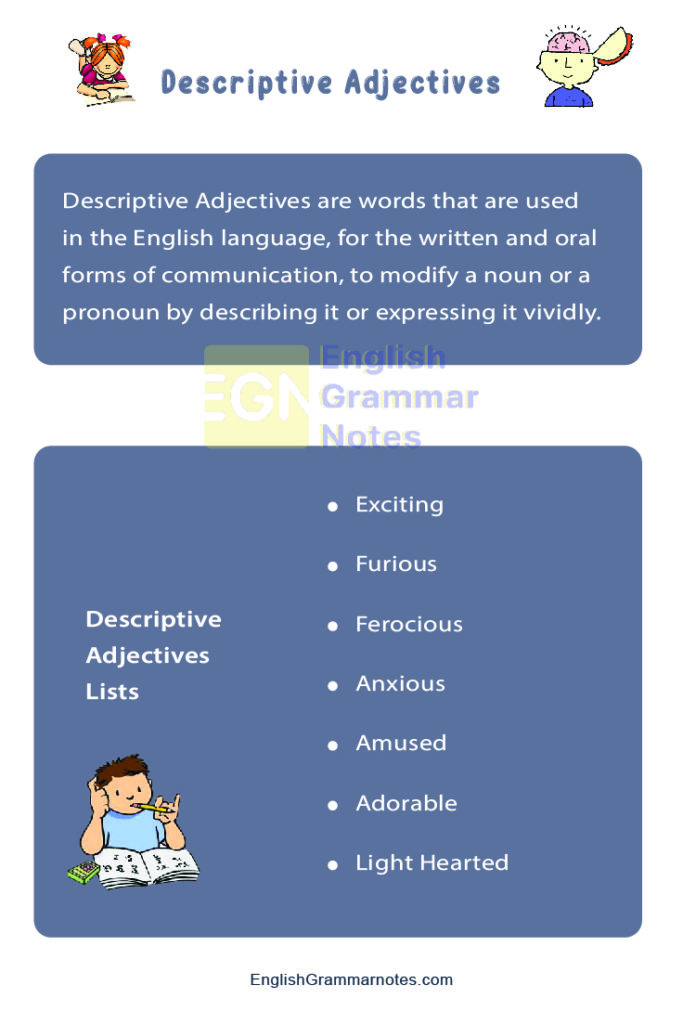 descriptive essay about adjectives