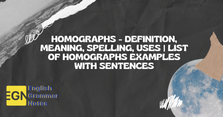 Homographs