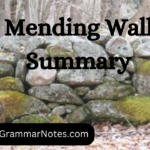 Mending Wall Summary