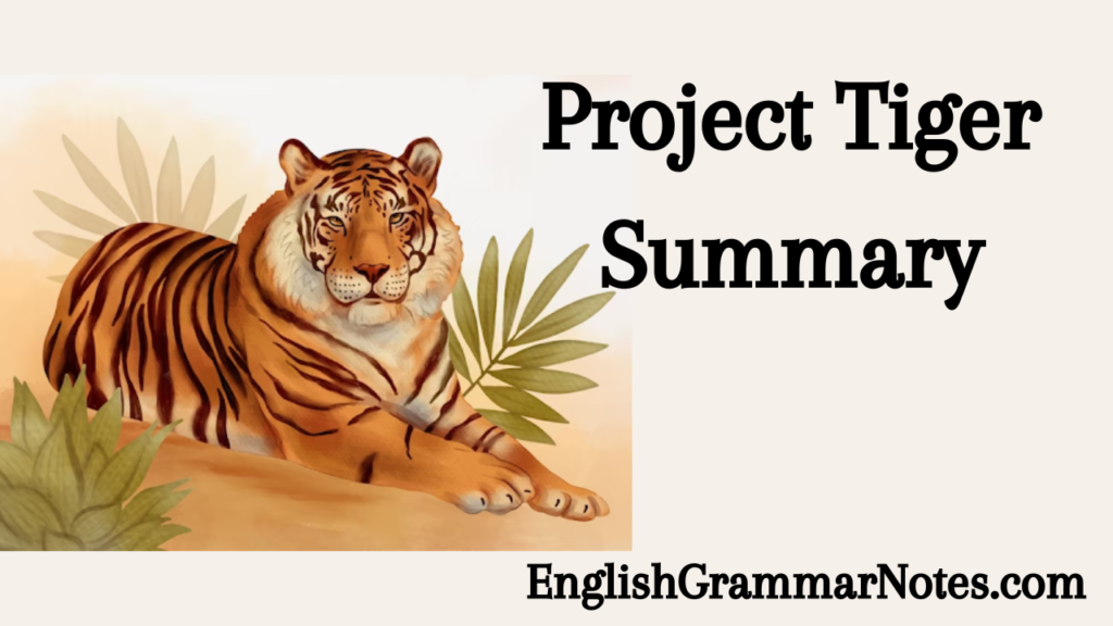 an essay about project tiger