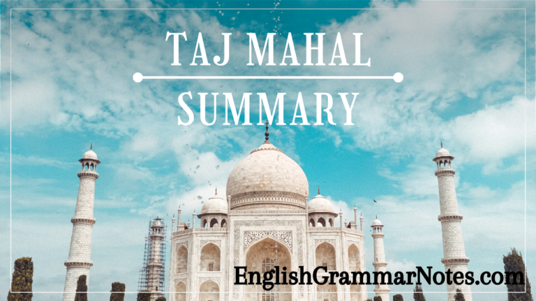 Taj Mahal Summary